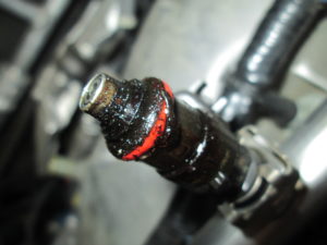 Clogged dirty fuel injector